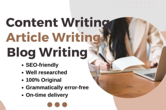 be your website content writer and wordpress manager