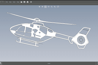 draw dxf file for laser cutting