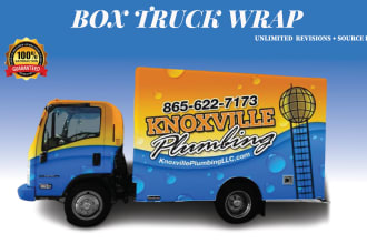 design professional, outstanding box truck wrap, food truck