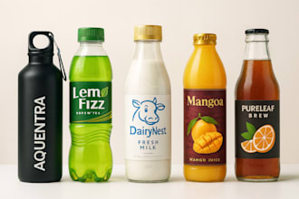 do premium for energy drink, soda, juice, beer cans with 3d