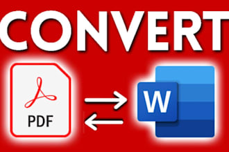 do high quality word to PDF and PDF to word conversions