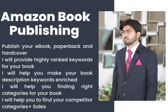 publish your book on amazon kdp with ranked keywords and categories