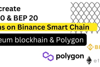 create erc20 and bep20 tokens on ethereum and bsc blockchain