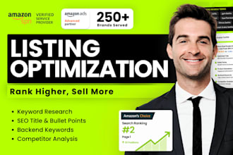 boost your amazon sales with expert listing optimization and SEO copywriting