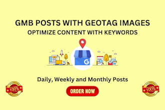 do gbp posts with geotag images for google map ranking
