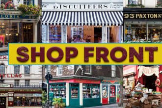create outstanding window graphics, shopfront,storefront retail shop interior