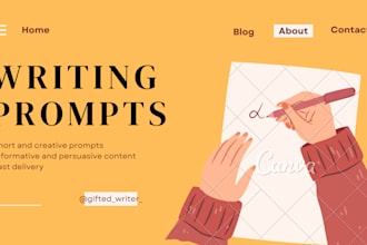 do custom writing prompts on any topic