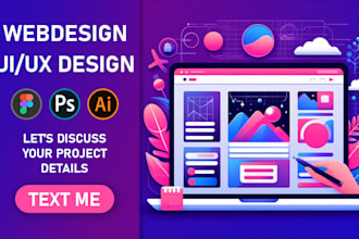 design a stunning webdesign UI UX or webpage design in figma
