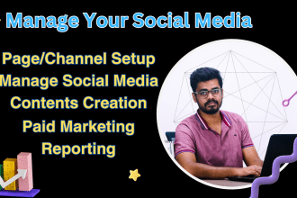 be your social media marketing manager and content creator
