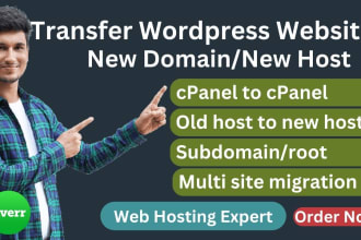 migrate your wordpress website cpanel to cpanel or any new host