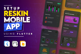 reskin, rebrand, redesign any codecanyon flutter app