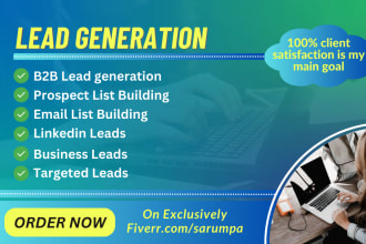 do b2b lead generation, prospect list building