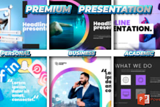design pitch deck and premium presentations in powerpoint