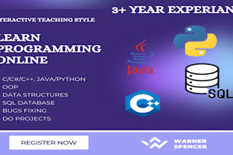 teach data structure and algorithm in cpp java python