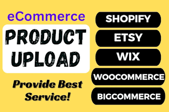 do product upload or add products for ecommerce website