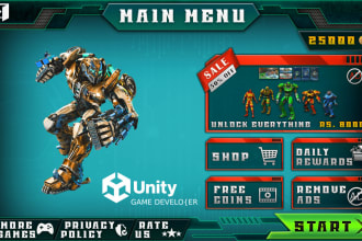 develop 3d,2d games for android, ios xcode in unity engine