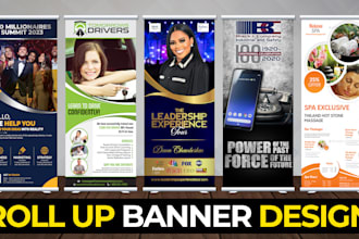design roll up banner, retractable banner, pull up and x stand banner