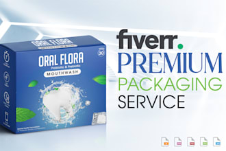 do product packaging box design, food packaging, label and pouch design