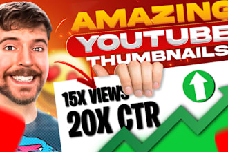 design professional amazing thumbnail for you