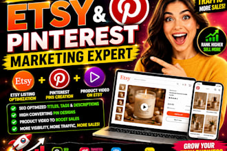 be your etsy and pinterest marketing manager