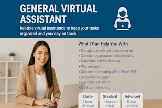 be your professional virtual assistant for a event tasks