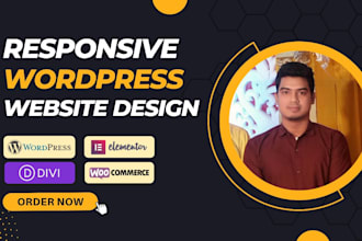 design business website, personal portfolio website, elementor website