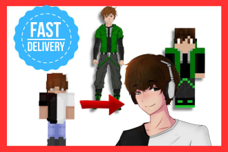 create custom high quality minecraft skins