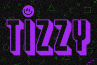create an album cover inspired by retro rave posters