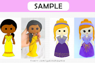 make a plush or rag doll design