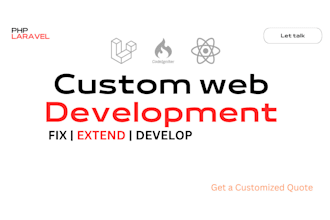 be expert php developer to fix or develop website in php laravel