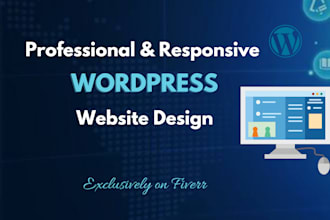 build professional and responsive wordpress website design