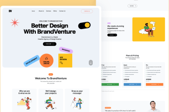 design UI UX website and landing page in figma web design