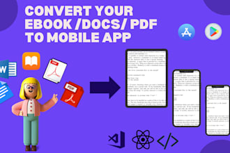 convert your ebook, PDF, and docs to android and ios mobile apps