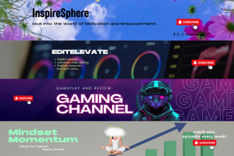 design a youtube channel logo and banner