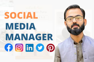 social media marketing manager facebook instagram linkedin pinterest