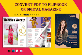 convert PDF to ebook flipbook or digital magazine flip book