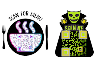 creat custom static or dynamic different shaped and colourful qr codes