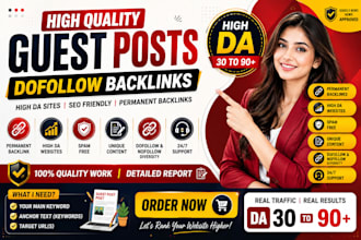 do high da guest post, guestposting with SEO dofollow backlinks service