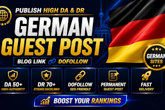 publish high da and DR german guest post blog link dofollow