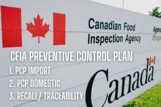 make cfia haccp, pcp import, domestic and pcp export for canadian food business