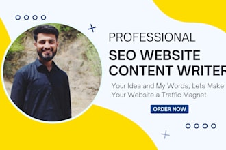 be your professional SEO website content writer or blog post writer