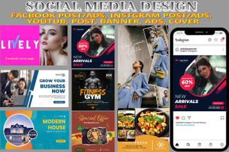 design canva facebook instagram youtube google linkedin post cover banner ads