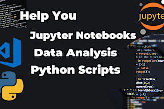 do data analytics, python script science with jupyter notebooks in python