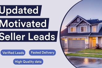 provide motivated real estate seller leads that will be converted