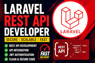 develop secure laravel rest API for web or mobile app
