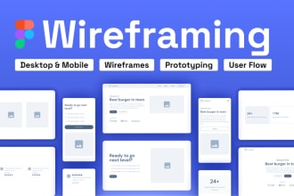 do wireframe and prototype for your app, website or software