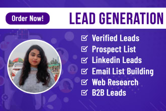 do targeted b2b linkedin lead generation and business email list building