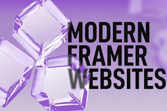 create an interactive framer website or framer landing page