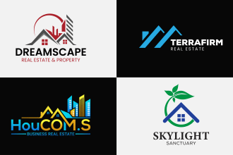 develop real estate, property, and construction business logo design
