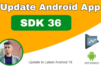update android sdk to API level 36 android 16